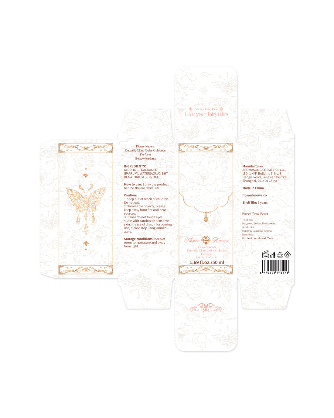 Butterfly Cloud Collar Perfume