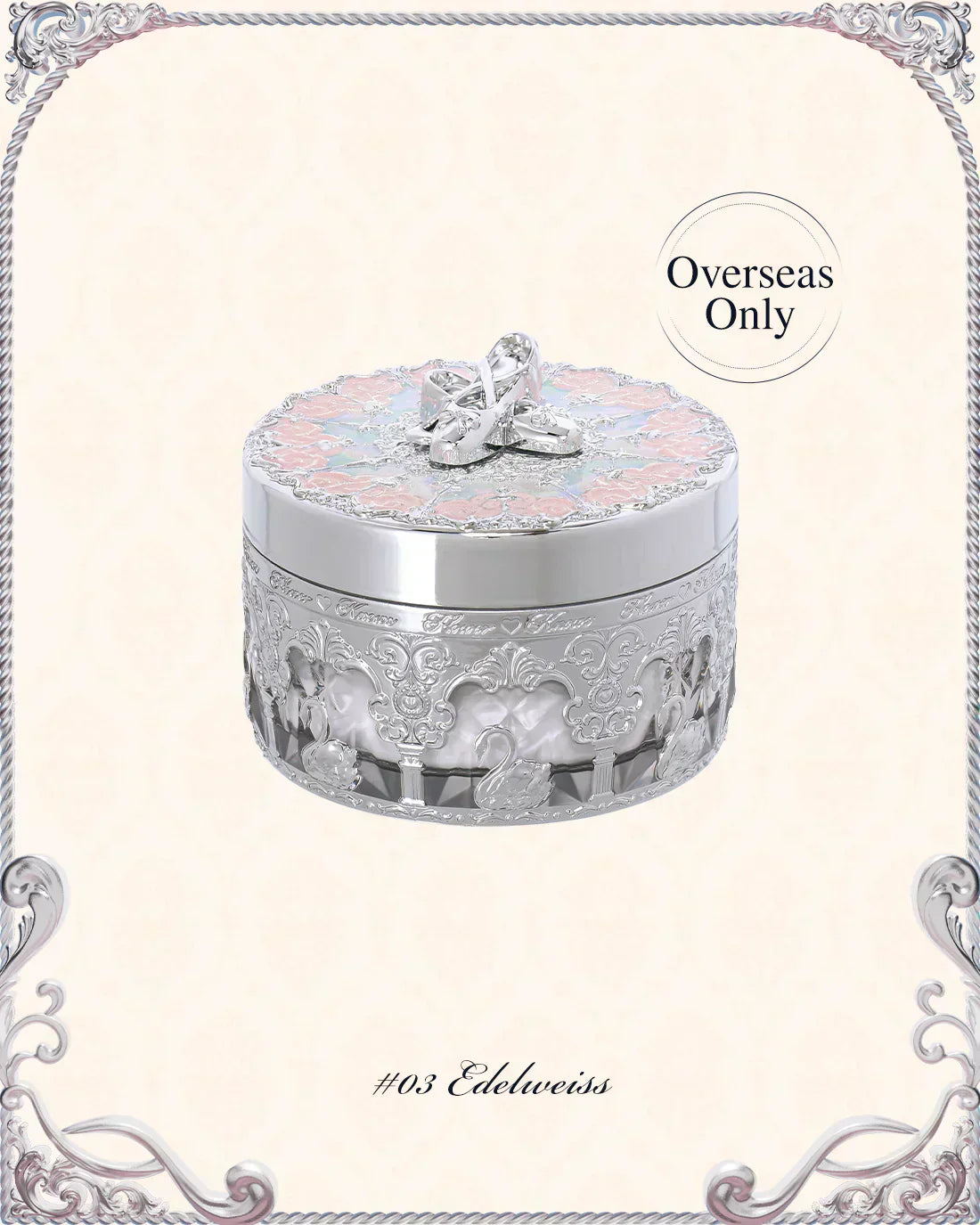 Flower Knows - Swan Ballet Music box Loose Setting Powder
