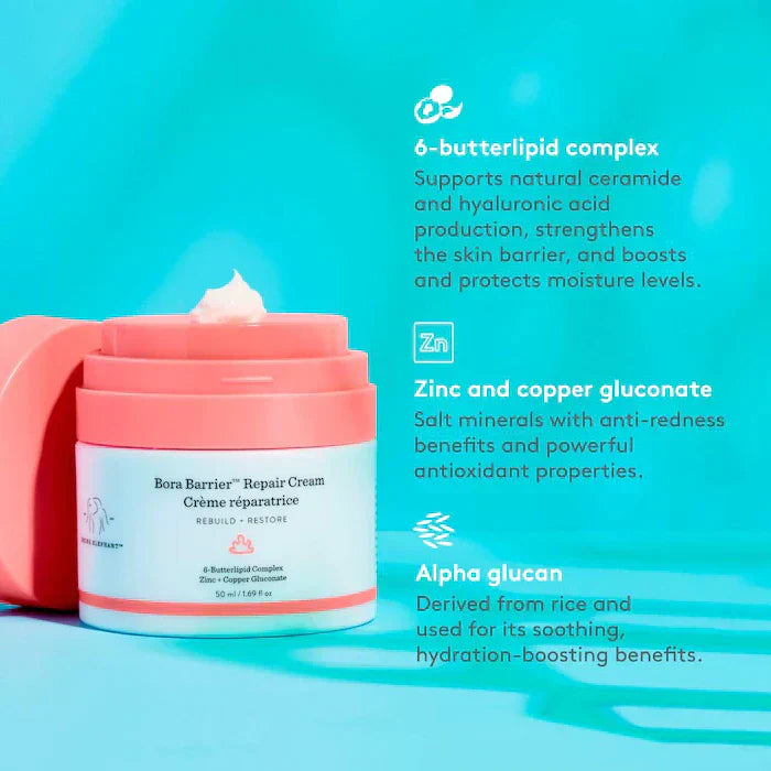 Drunk Elephant - Bora Barrier Rich Repair Cream with 6-Butterlipid Complex
