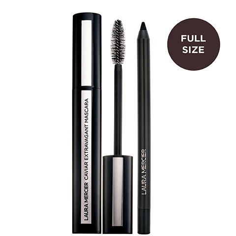 Laura Mercier - Caviar Cravings Eye Essentials - Full Size Mascara, Full Size Eye Liner in Tuxedo -29oz/04oz
