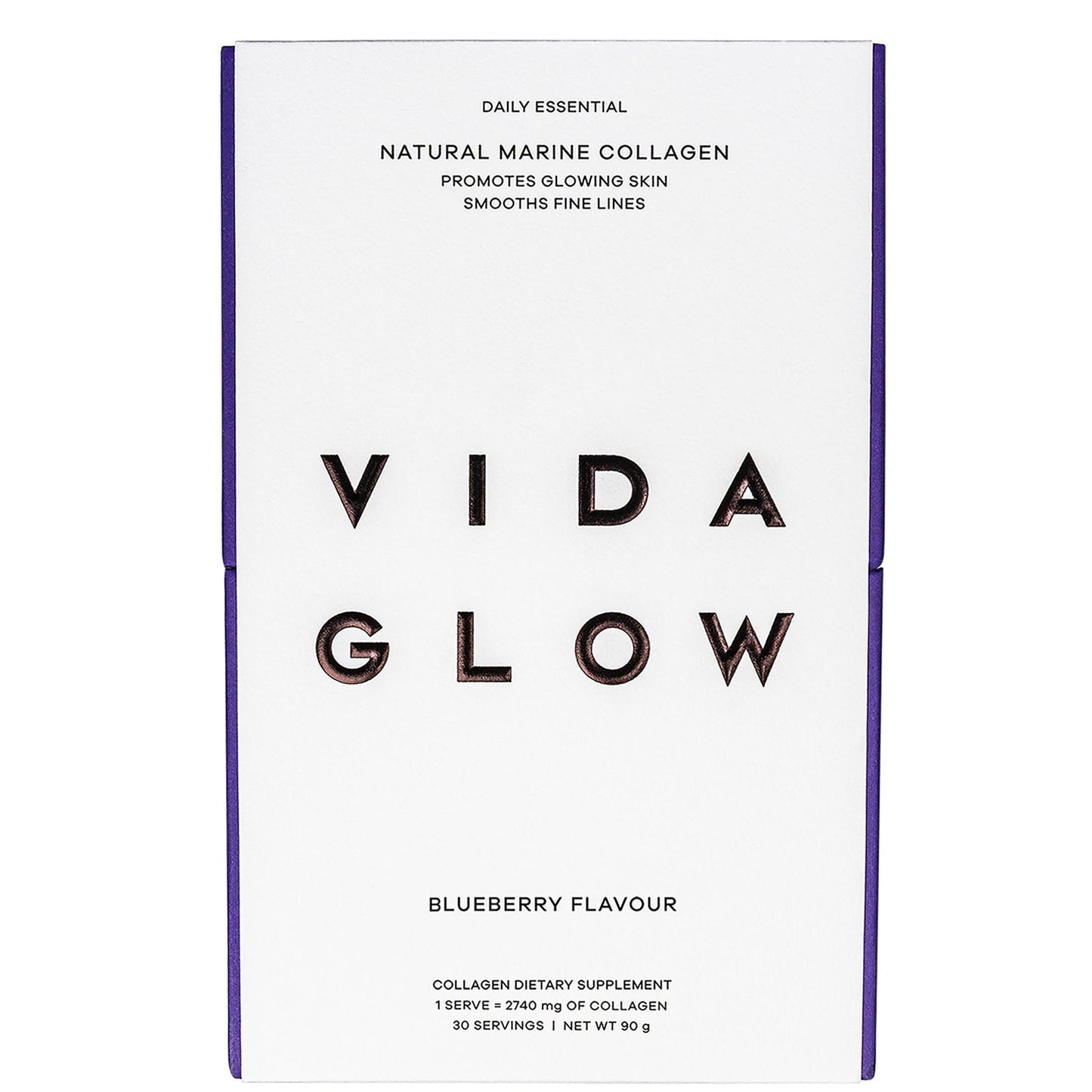 Vida Glow Natural Marine Collagen Sachets - Blueberry
