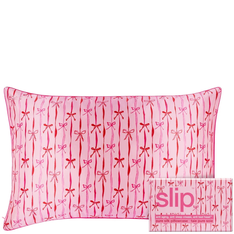 slip pure silk queen pillowcase - strawberry cupcake