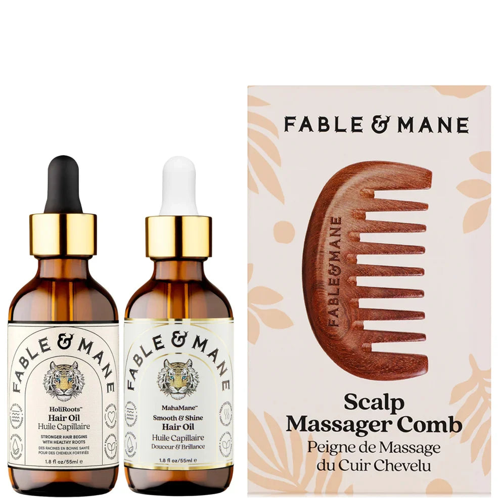 Fable & Mane Holiroots, Mahamne & Scalp Comb Bundle