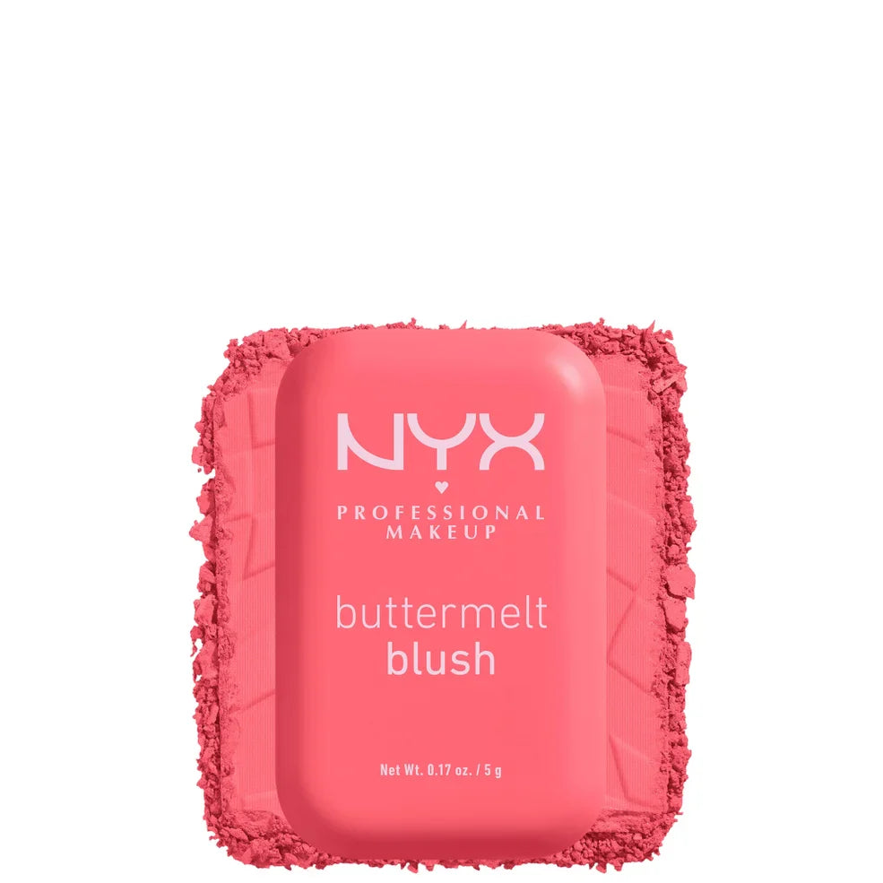 NYX Professional Makeup Buttermelt Powder Blush up to 12H Wear, Fade and Transfer Resistant (Various Shades)