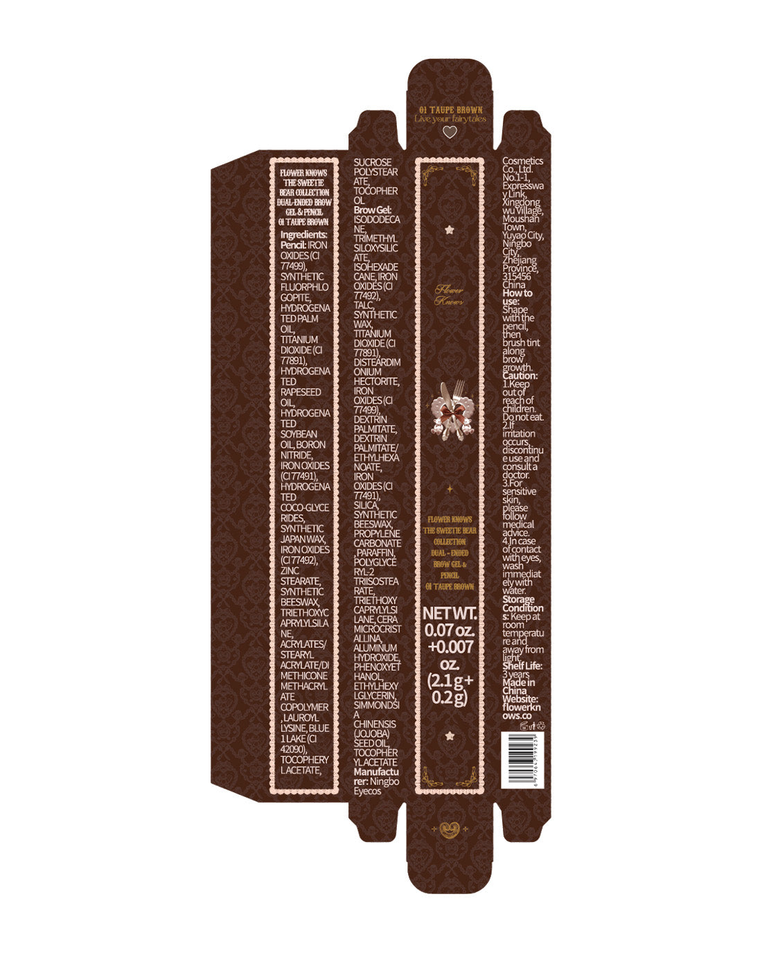 The Sweetie Bear Dual-Ended Brow Gel & Pencil