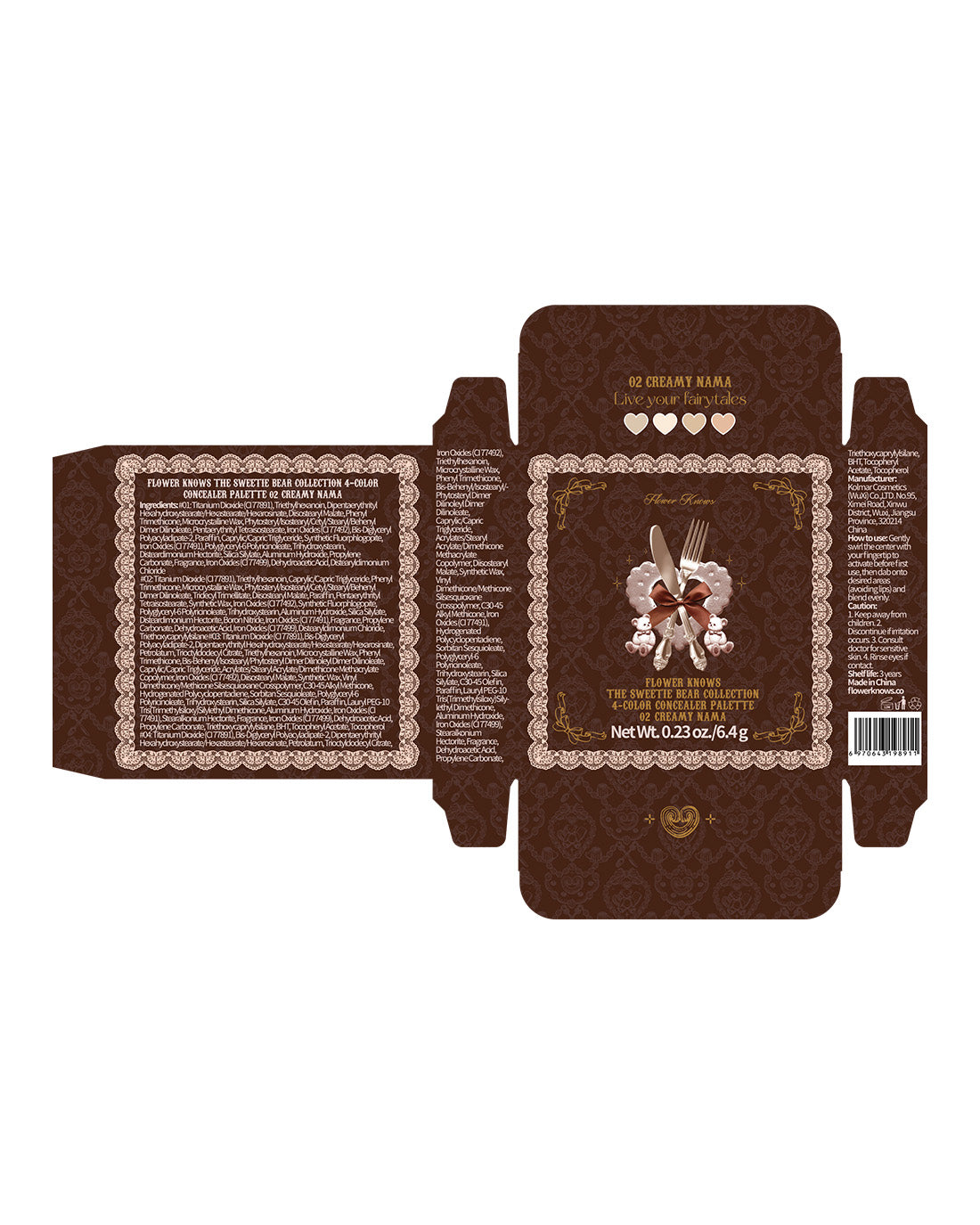 The Sweetie Bear 4-Color Concealer Palette