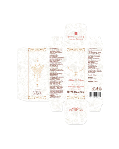 Butterfly Cloud Collar Collection Glossy Lipstick