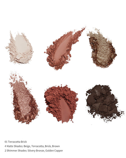 Butterfly Cloud Collar Embossed Six-Color Makeup Palette