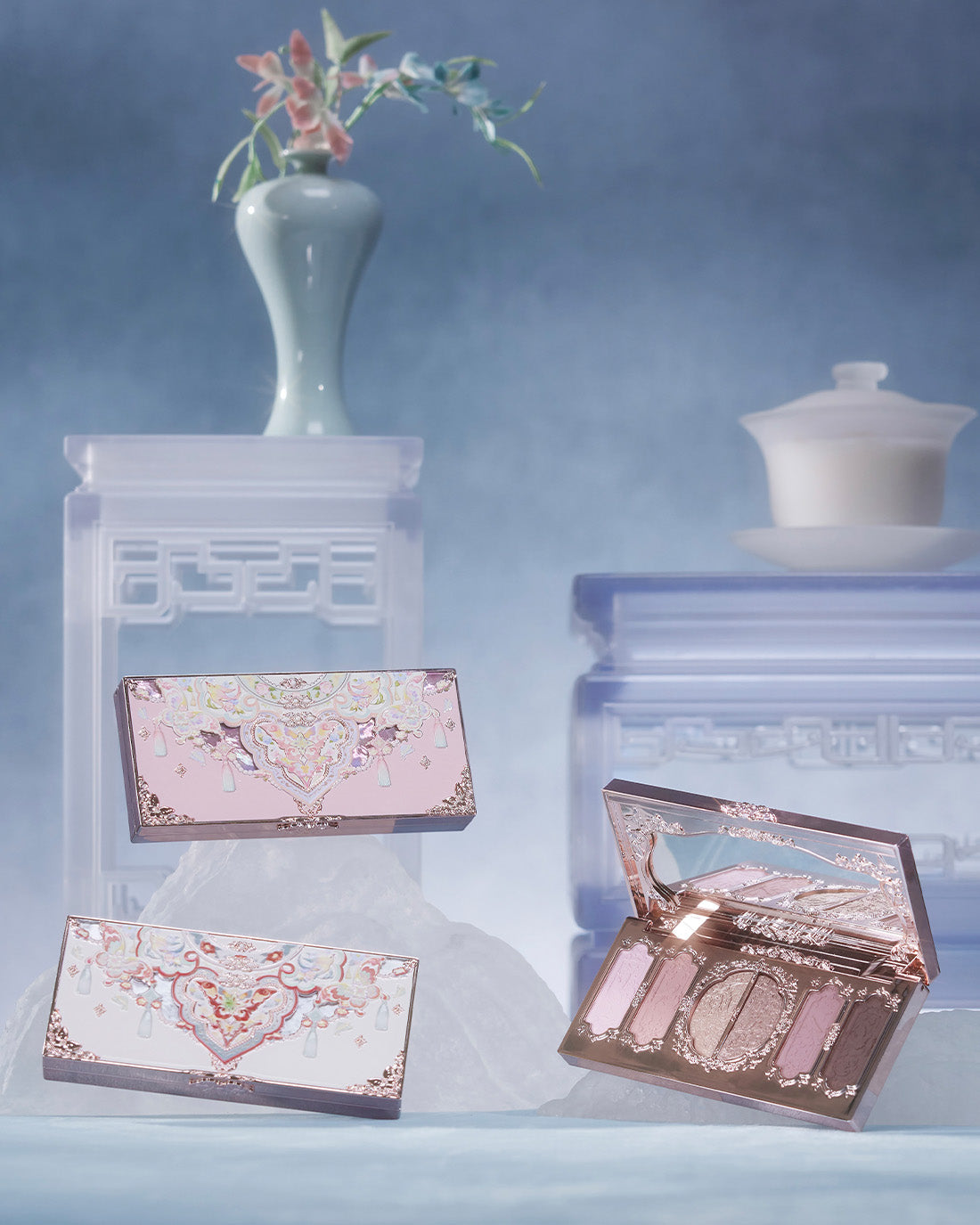 Butterfly Cloud Collar Embossed Six-Color Makeup Palette