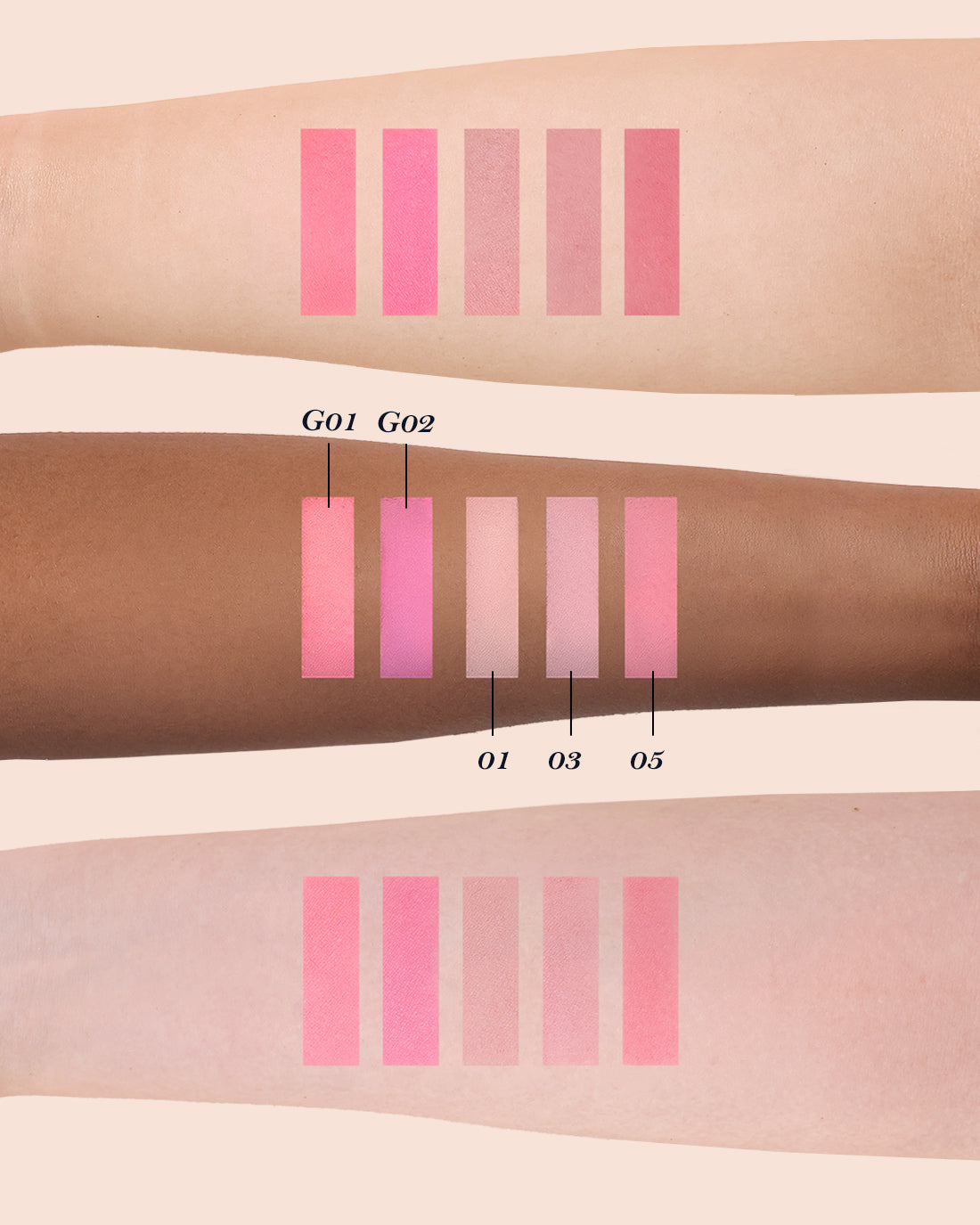 Violet Strawberry Rococo Embossed Blush