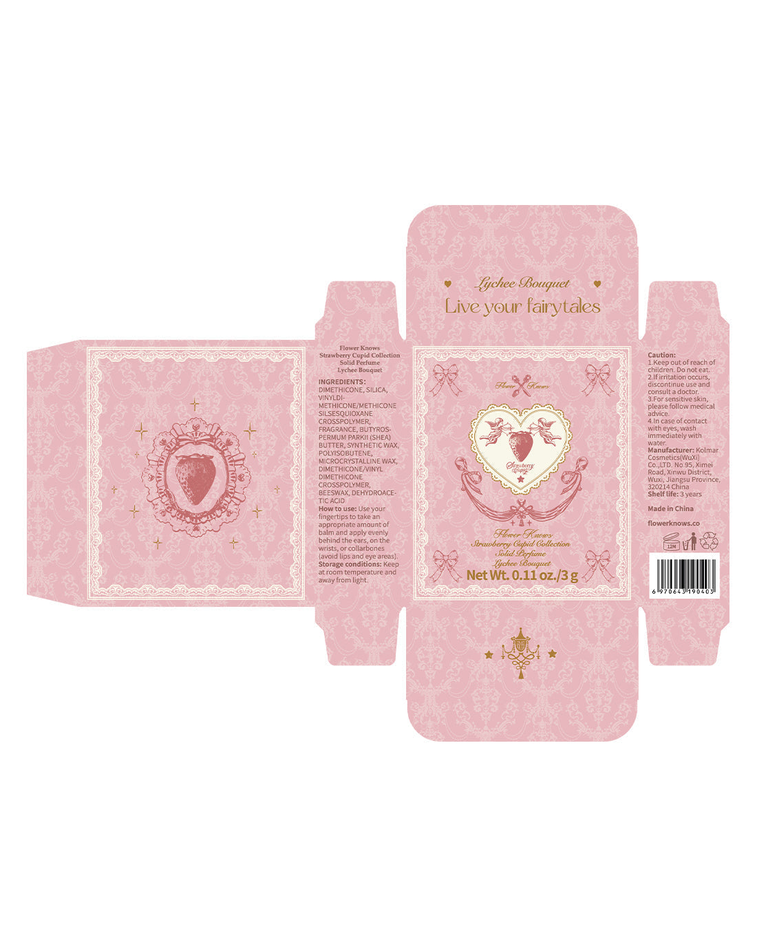 Strawberry Cupid Solid Perfume