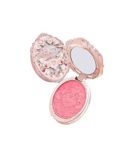 Violet Strawberry Rococo Embossed Blush