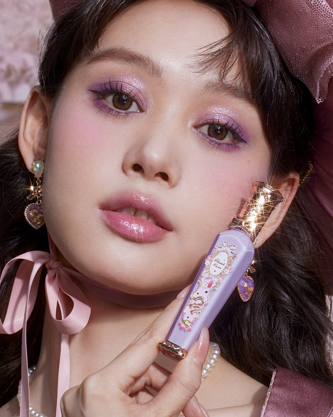 Violet Strawberry Rococo Glowy Lip Gloss