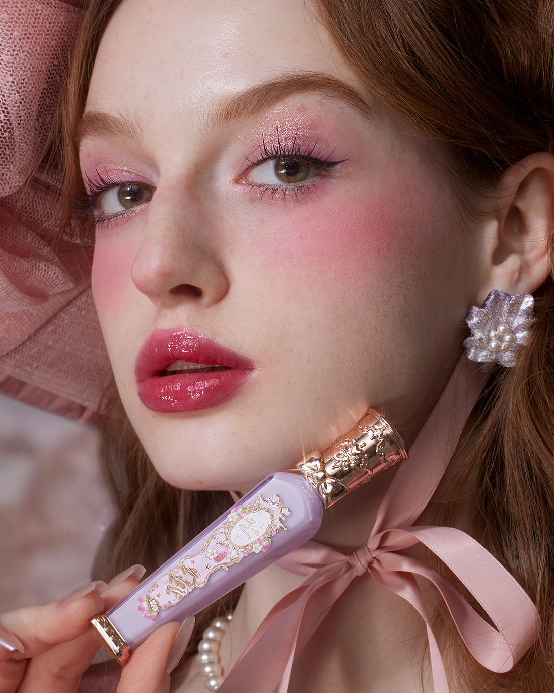 Violet Strawberry Rococo Glowy Lip Gloss