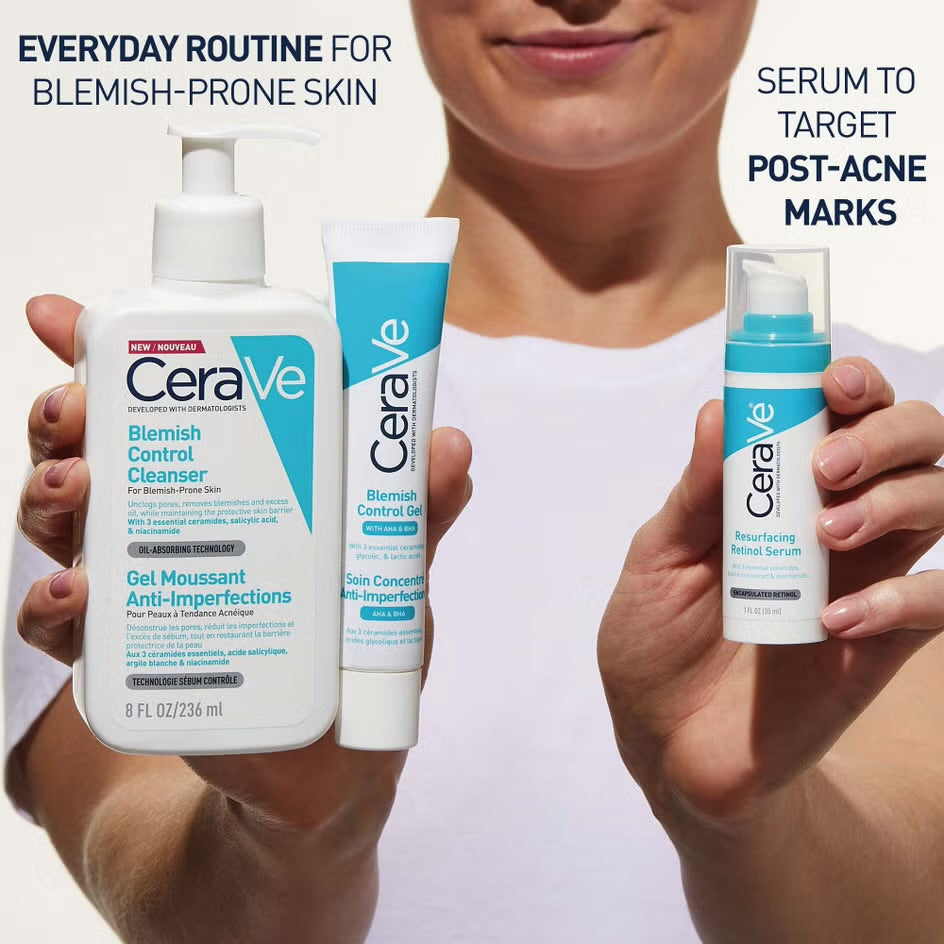 CeraVe Resurfacing Retinol Serum with Ceramides and Niacinamide for Blemish-Prone Skin 30ml