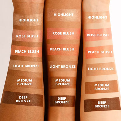 ICONIC London Multi-Use Cream Blush, Bronze and Highlight Palette