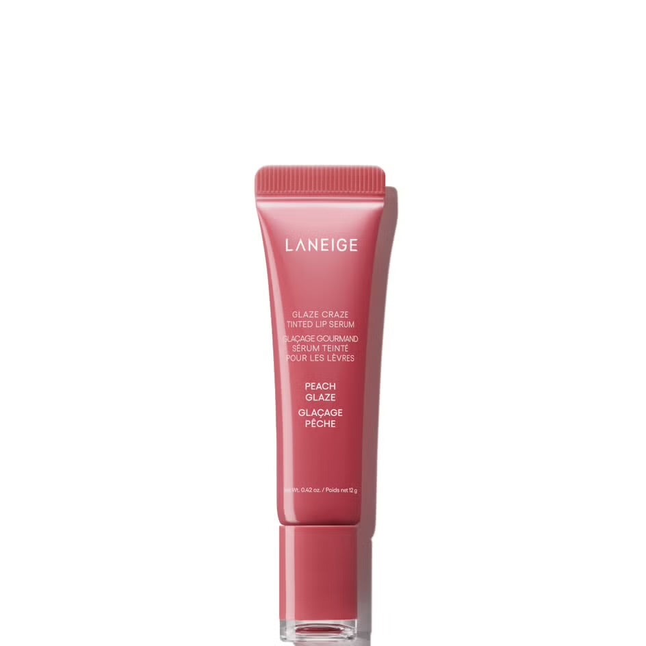 LANEIGE – Glaze Craze – getöntes Lippenserum – Pfirsichglasur, 12 g