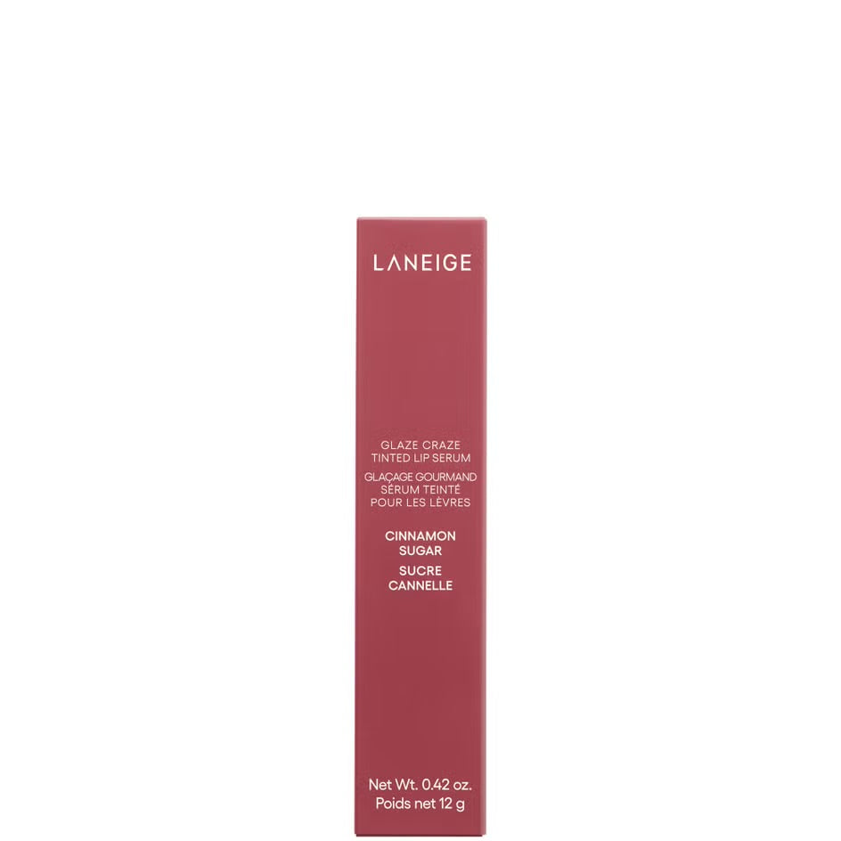 LANEIGE Glaze Craze getöntes Lippenserum – Zimtzucker, 12 g