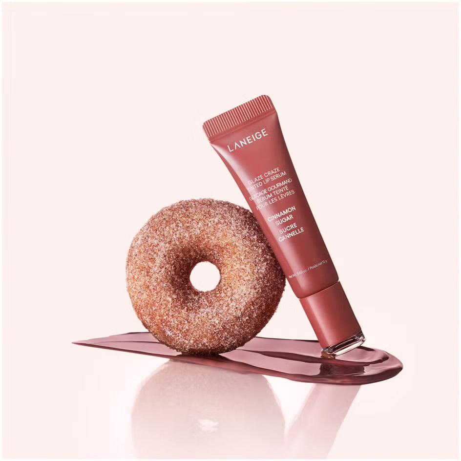 LANEIGE Glaze Craze getöntes Lippenserum – Zimtzucker, 12 g