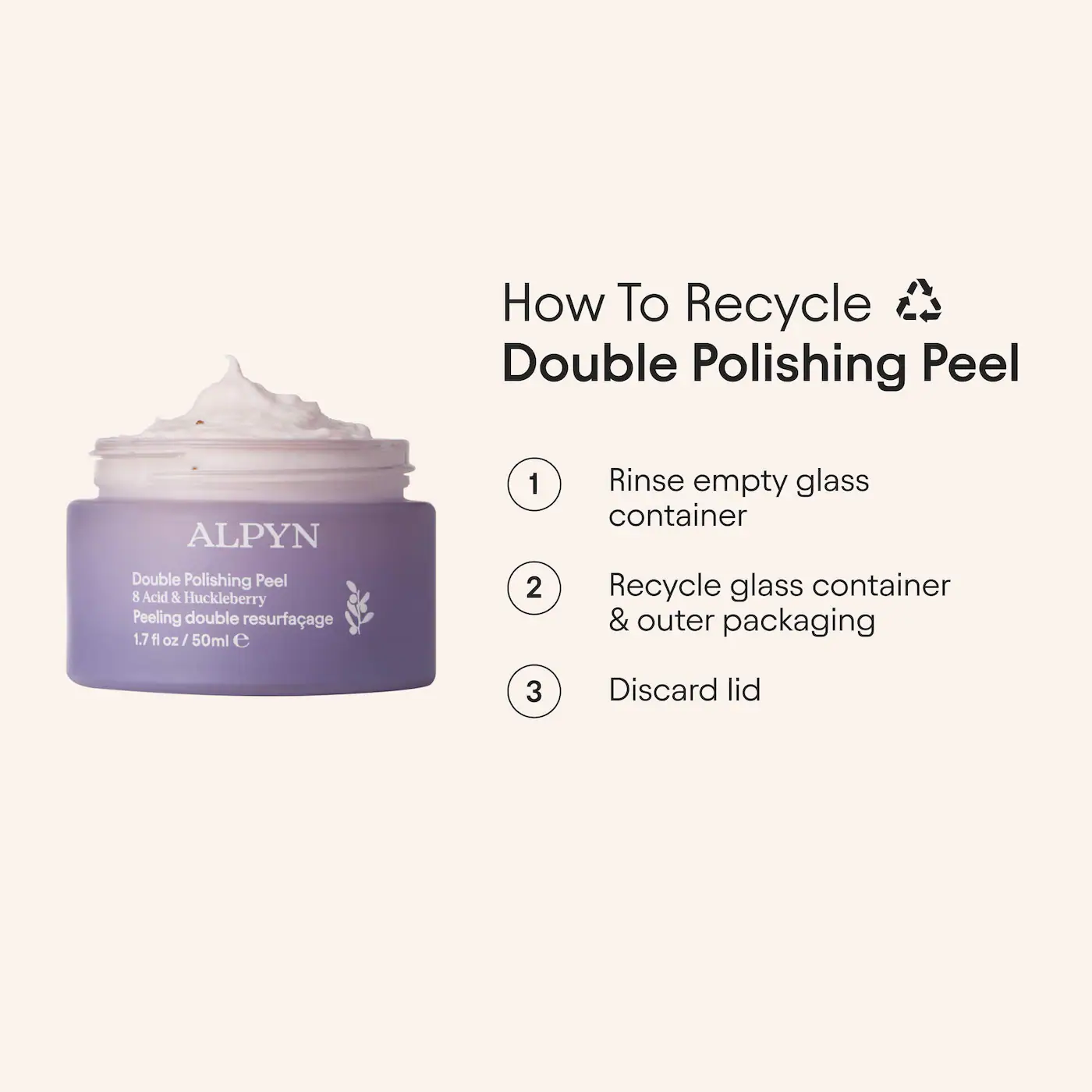 ALPYN Polishing Peel & Brightening Face Mask with 8 Acids & Huckleberry