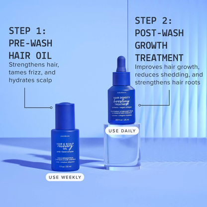 AAVRANI Mini Strengthening Hair Oil & Growth Serum Gift Set