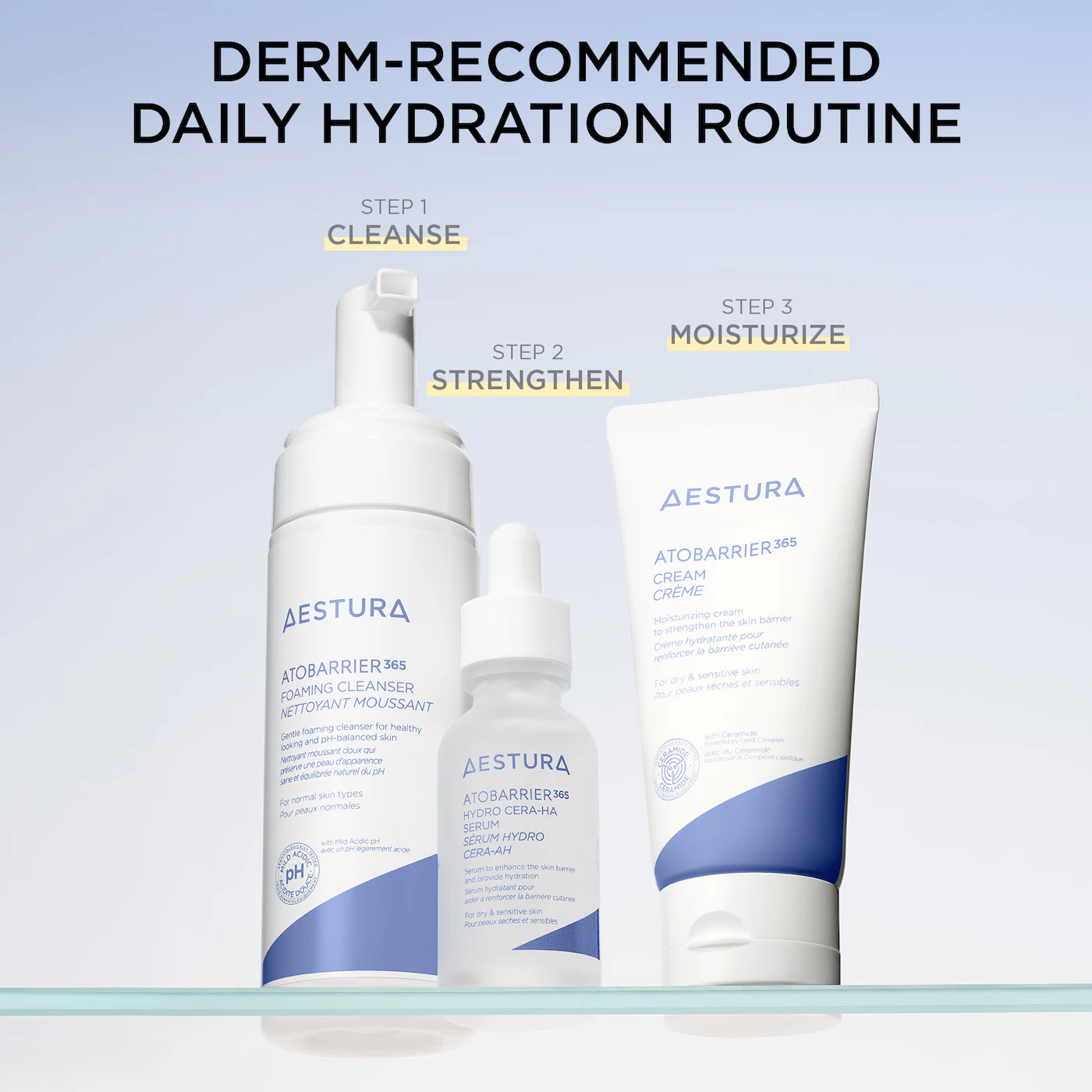 AESTURA ATOBARRIER365 Cream Moisturizer with Ceramides & Niacinamide for Skin Moisture Barrier Repair