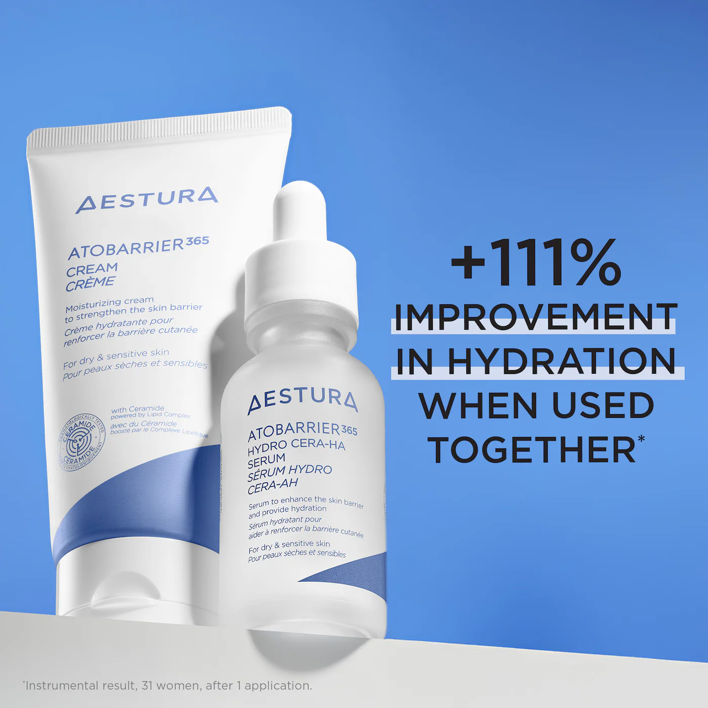 AESTURA ATOBARRIER365 Hydro CERA-HA Ceramide + Hyaluronic Acid Face Serum for Skin Moisture Barrier Repair