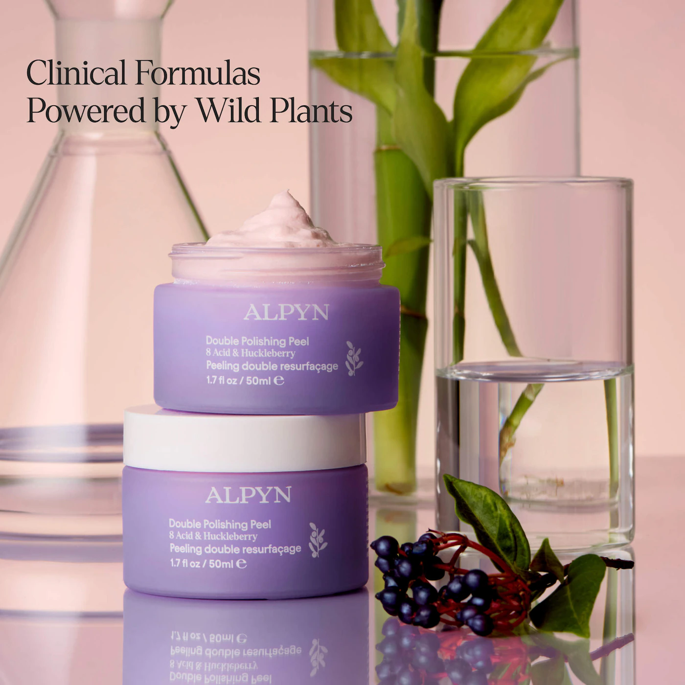 ALPYN Polishing Peel & Brightening Face Mask with 8 Acids & Huckleberry