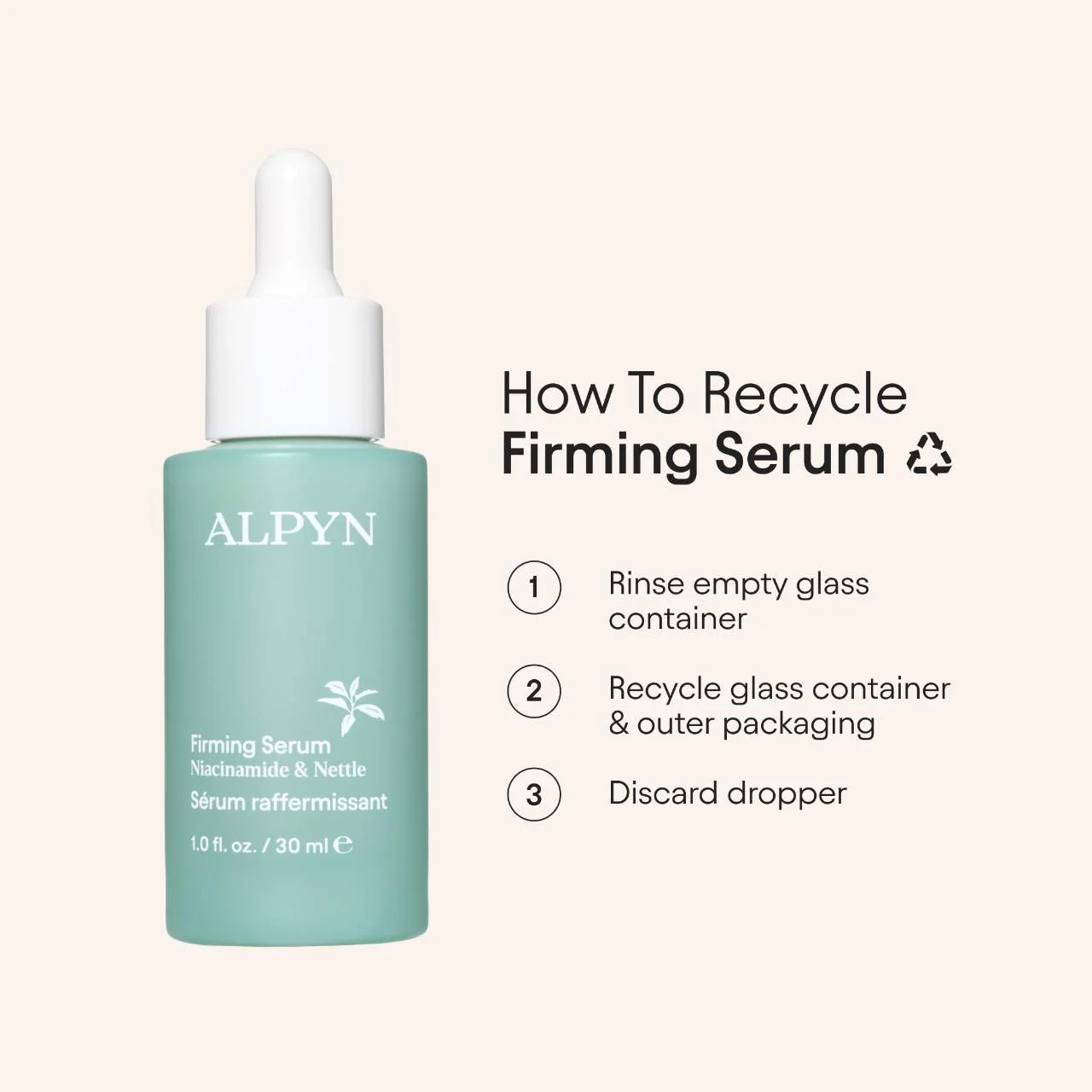 ALPYN Hydrating Firming Serum with Niacinamide & Nettle