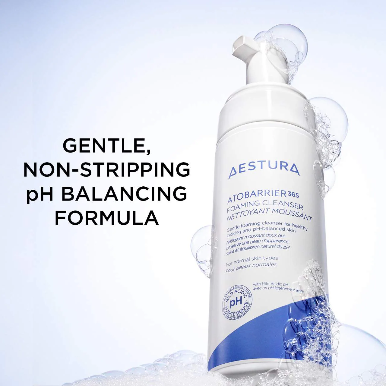 AESTURA ATOBARRIER365 Gentle pH-Balancing Foaming Cleanser for Skin Moisture Barrier Repair