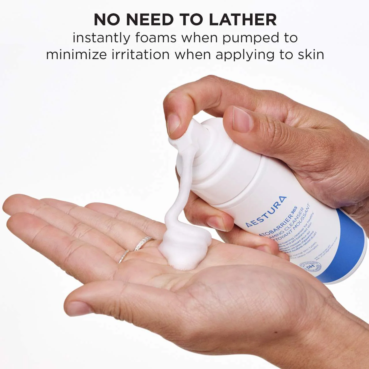 AESTURA ATOBARRIER365 Gentle pH-Balancing Foaming Cleanser for Skin Moisture Barrier Repair