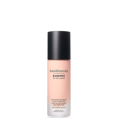 bareMinerals Barepro 24Hr Matte Comfort Liquid Foundation Mineral Spf20 30ml (various shades)