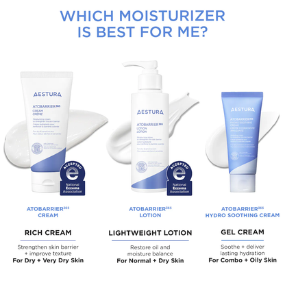 AESTURA ATOBARRIER365 Cream Moisturizer with Ceramides & Niacinamide for Skin Moisture Barrier Repair