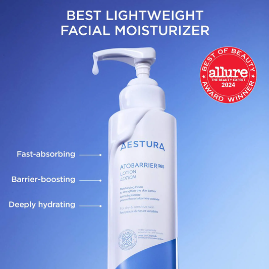 AESTURA ATOBARRIER365 Lightweight Face Lotion Moisturizer with Ceramides & Niacinamide for Skin Moisture Barrier Repair
