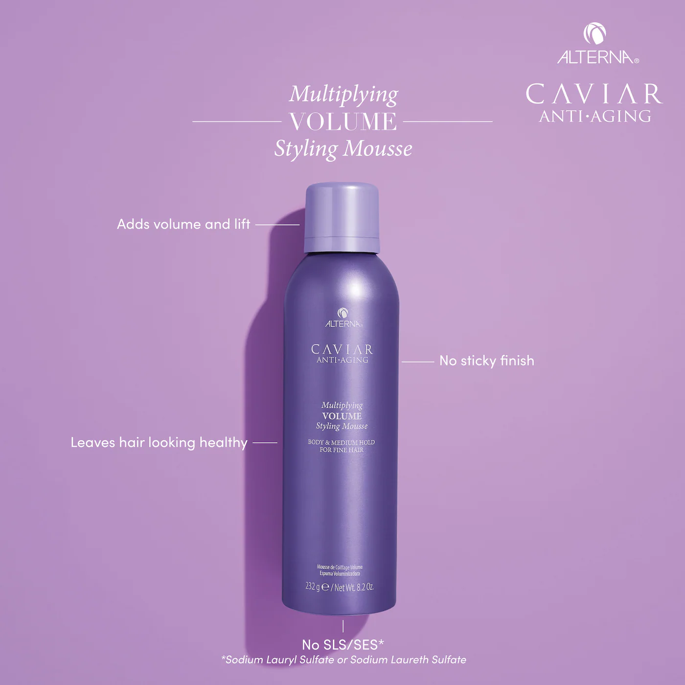 ALTERNA Haircare CAVIAR Anti-Aging® Multiplying Volume Styling Mousse
