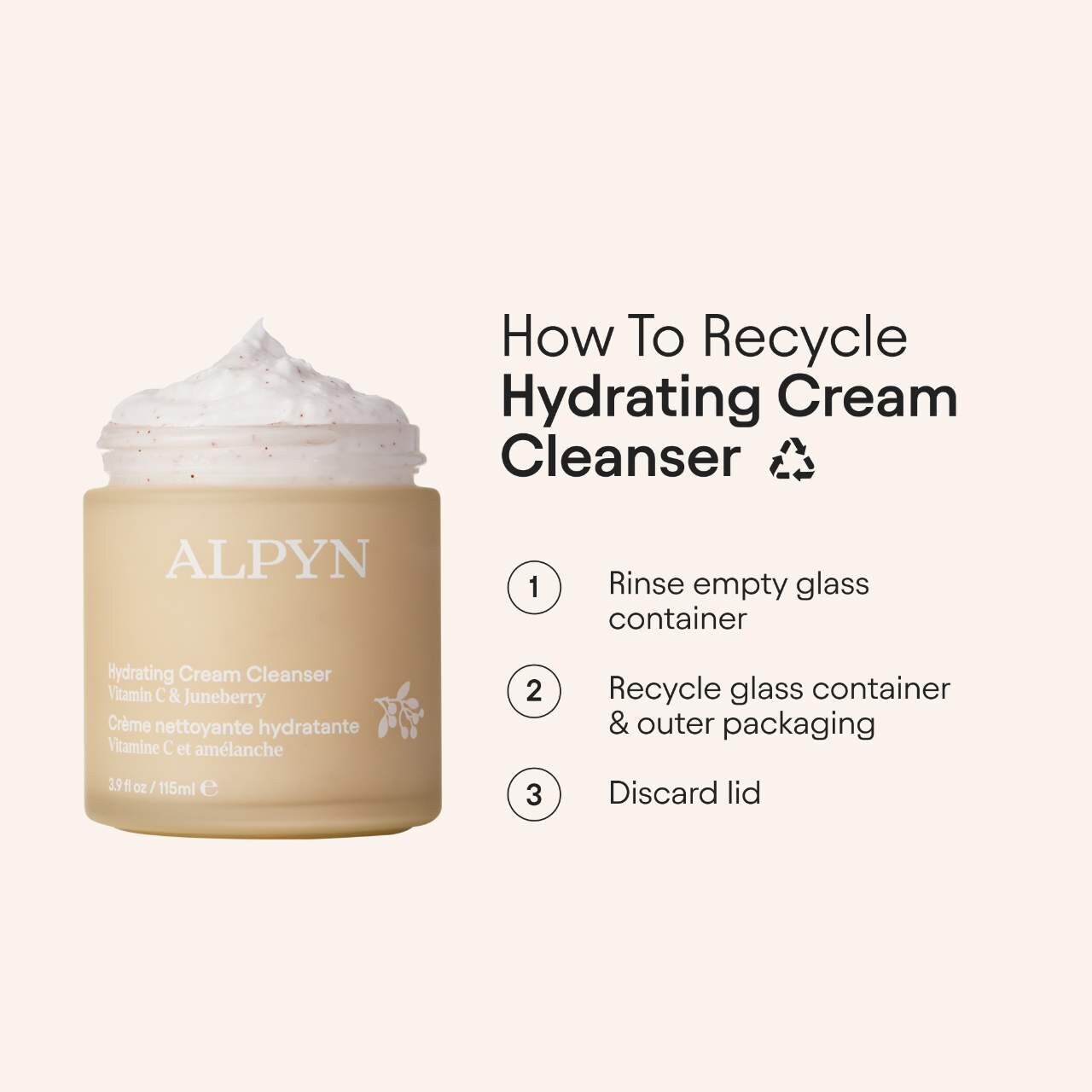 ALPYN Hydrating Cold Cream Cleanser with Vitamin C & Juneberry