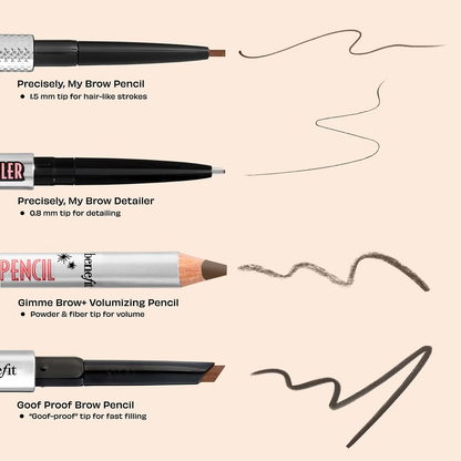 benefit Precisely, My Brow Pencil 1.5mm Tip Ultra-Fine Eyebrow Pencil (Various Shades)