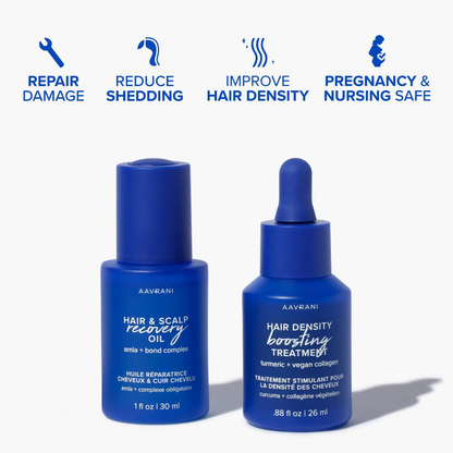 AAVRANI Mini Strengthening Hair Oil & Growth Serum Gift Set