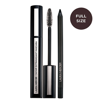 Laura Mercier - Caviar Cravings Eye Essentials - Full Size Mascara, Full Size Eye Liner in Tuxedo -29oz/04oz