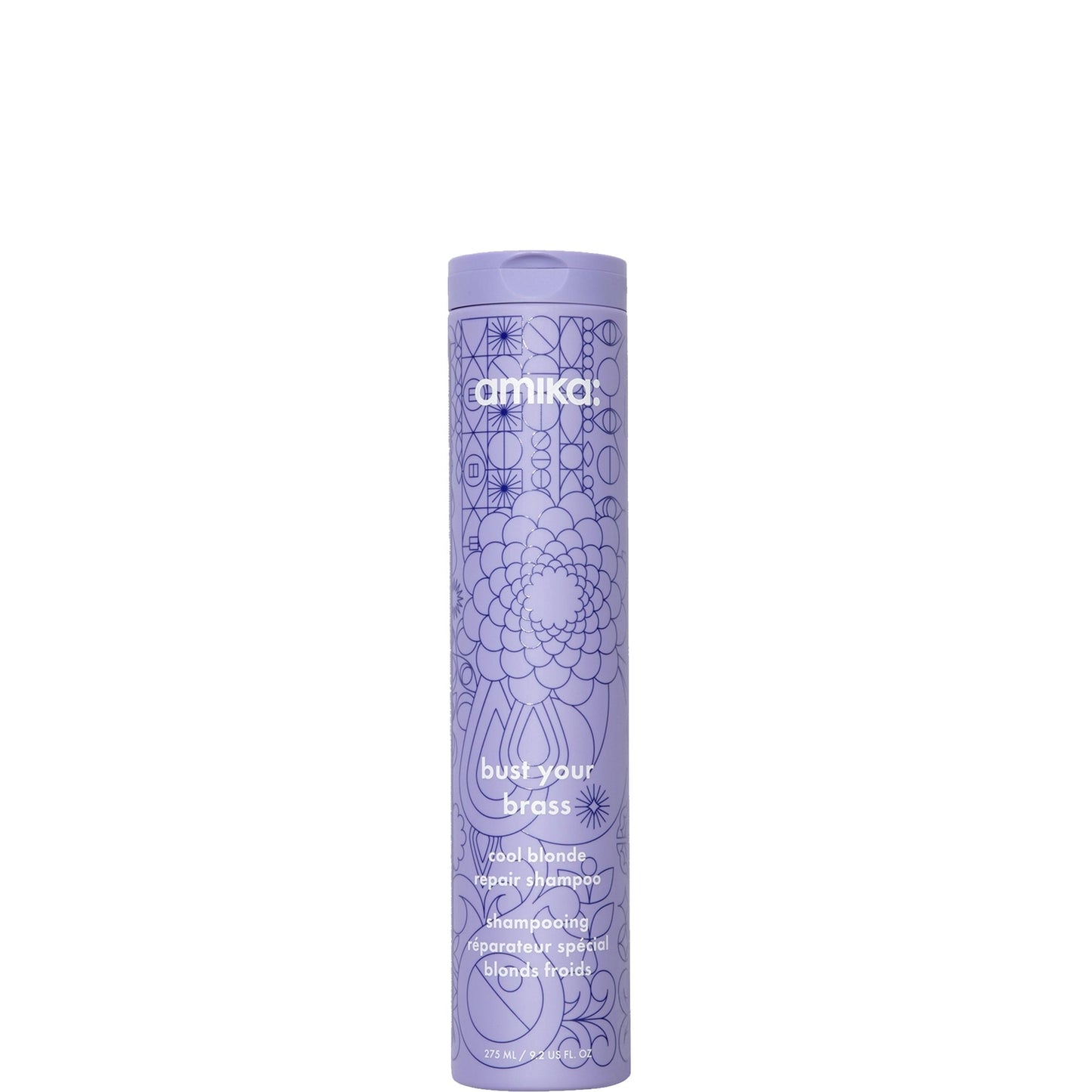amika Bust Your Brass Cool Blonde Repair Shampoo 275ml