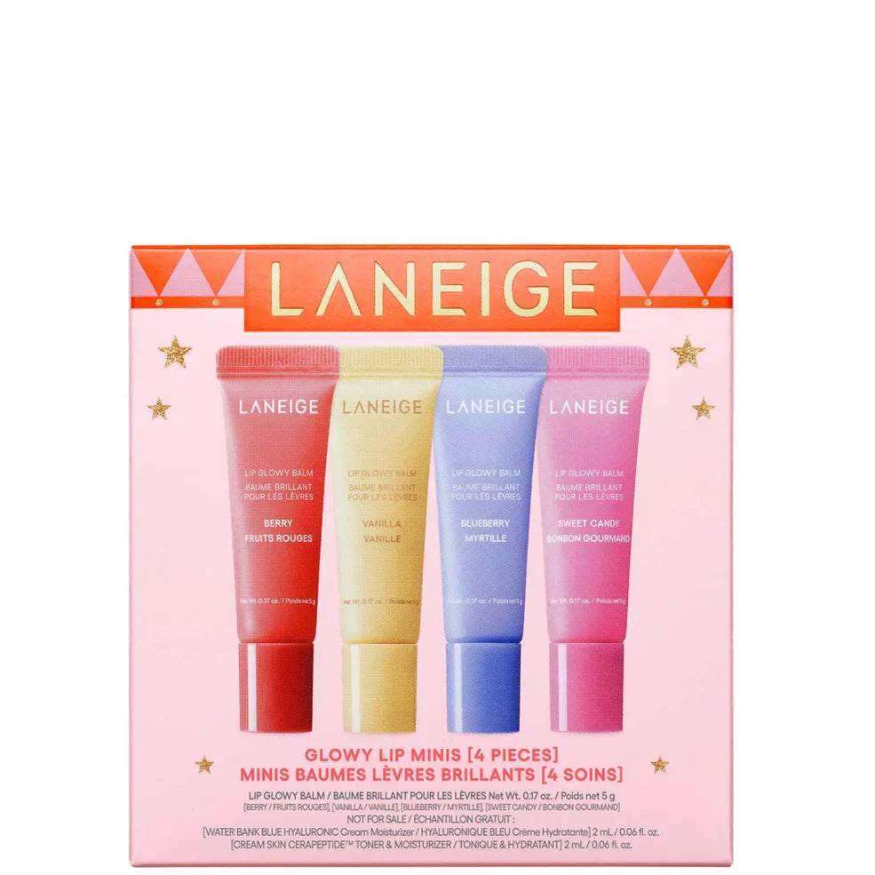LANEIGE Glowy Lip Minis (Worth £35)