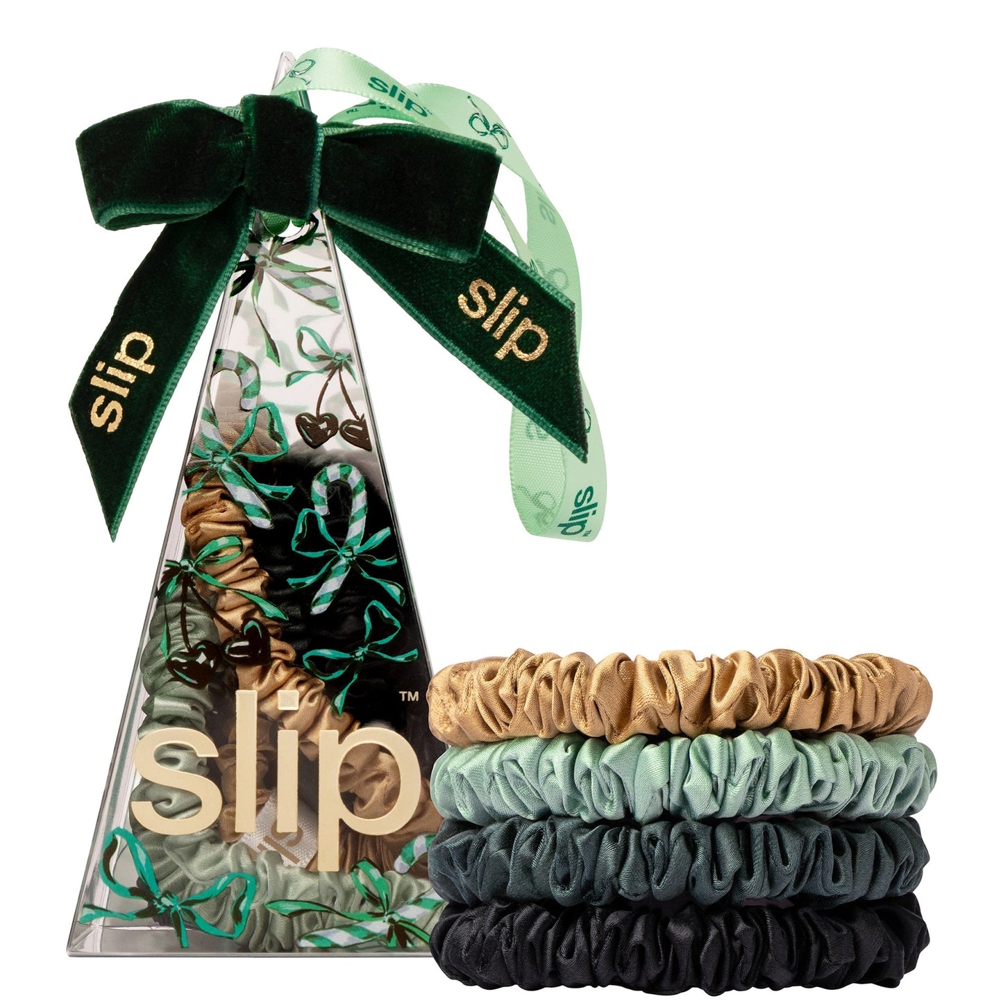 Slip Pure Silk Skinny Scrunchie Ornament - Sweetie Pie