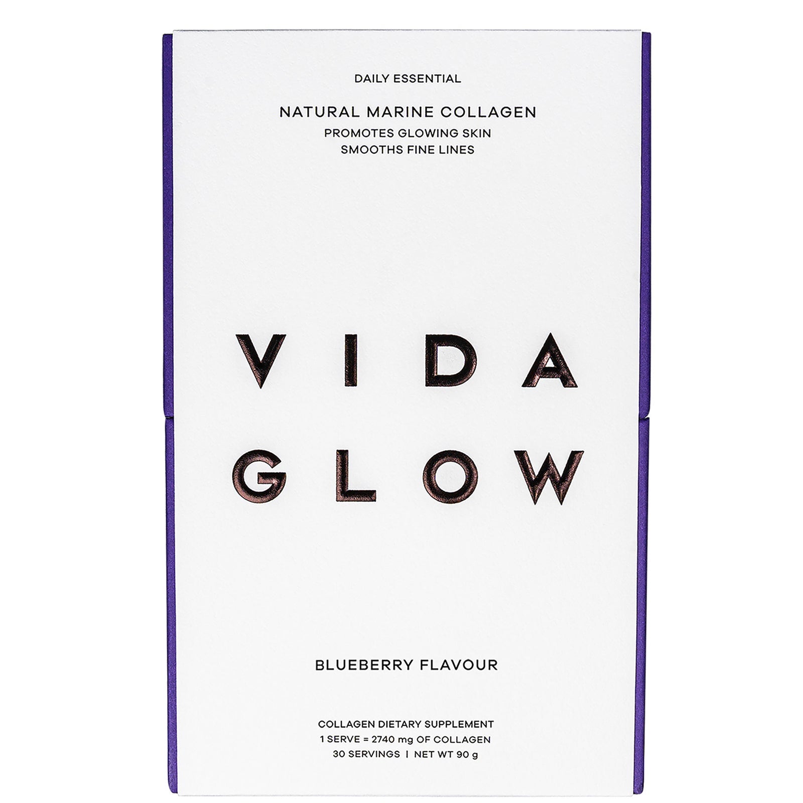 Vida Glow Natural Marine Collagen Sachets - Blueberry