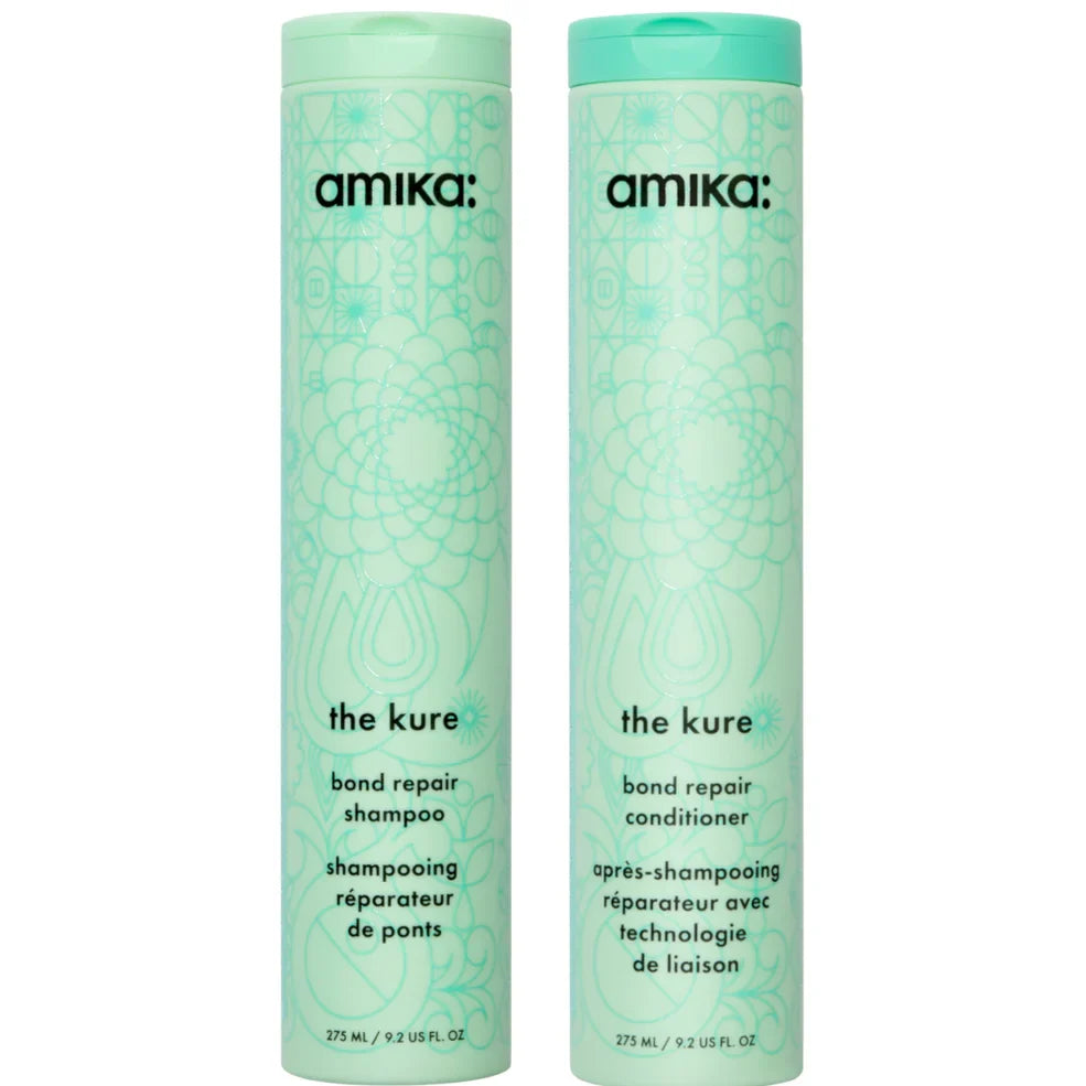 amika The Kure Strength Repair Shampoo and Conditioner Bundle