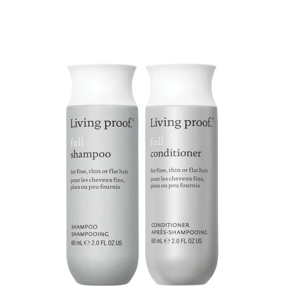 Living Proof Full Shampoo and Conditioner Travel Size Bundle for Volume, Bounce and Shine