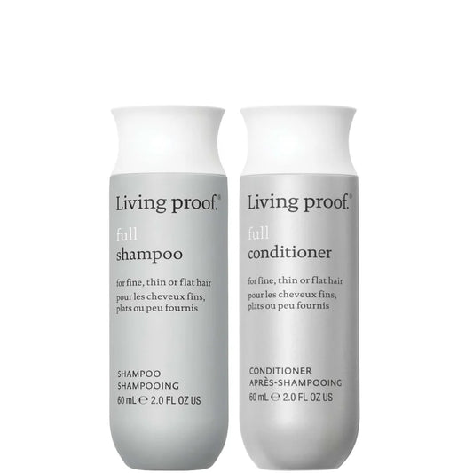 Living Proof Full Shampoo and Conditioner Travel Size Bundle for Volume, Bounce and Shine