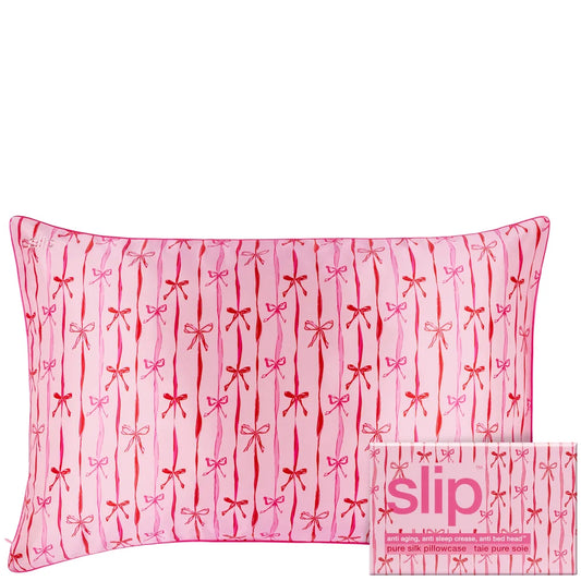 slip pure silk queen pillowcase - strawberry cupcake