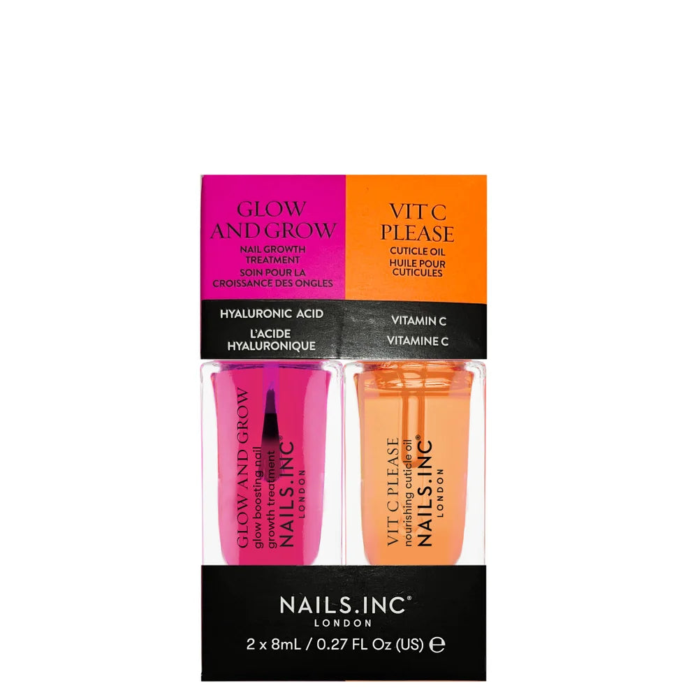 nails inc. Glow and Grow & Vit C Please Mini Nail Treatment Duo