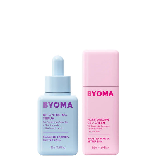 BYOMA Brightening Serum 30ml and Moisturising Gel Cream 50ml Bundle