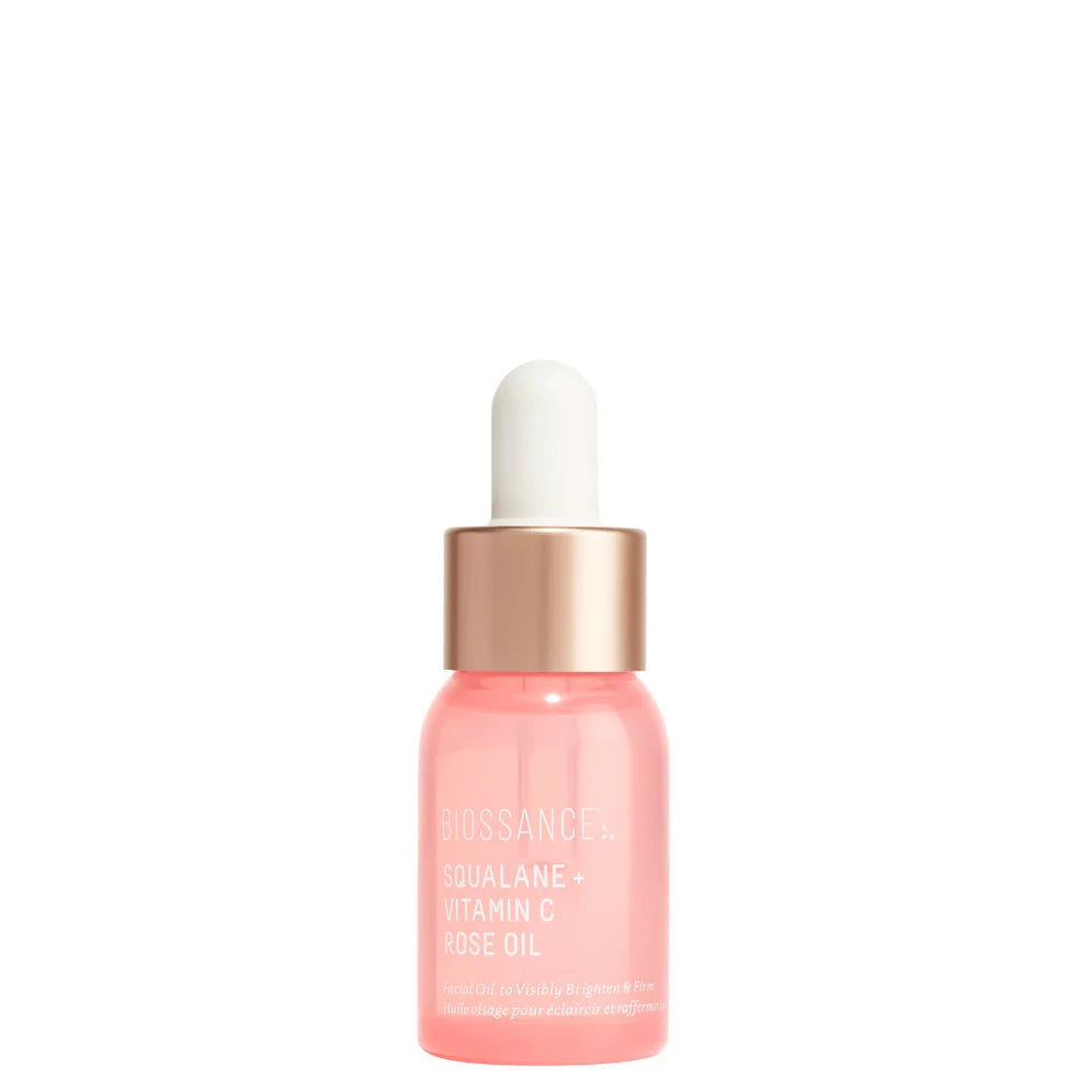Biossance Squalane and Vitamin C Travel Size Rose Oil - Pink 12ml